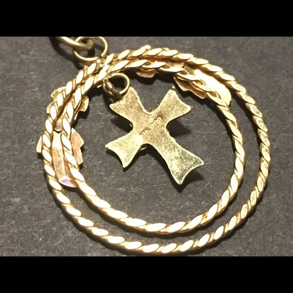 Black Hills Gold by Coleman Cross Gold Necklace - Picture 4 of 8